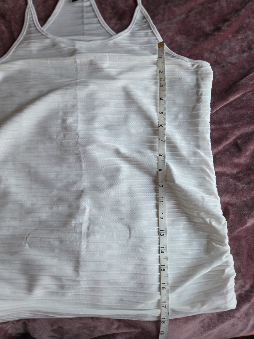 SHEIN White Ribbed Slim Racerback Tank - Picture 5 of 7
